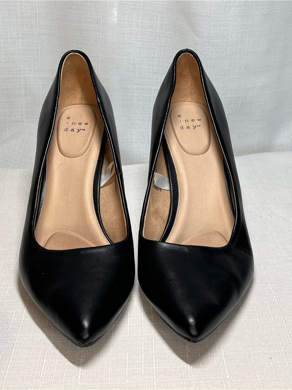 🇺🇸A New Day Black Pointed Toe Stiletto Heels Pumps Size 8 Classic Career